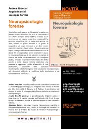 Neuropsicologia forense - Scienze Medico Legali