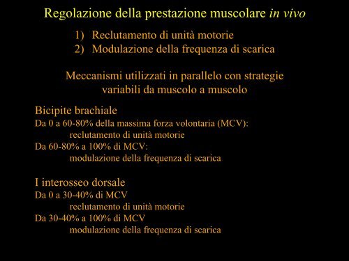 Meccanica della contrazione e plasticitÃ  del ... - Scienze motorie