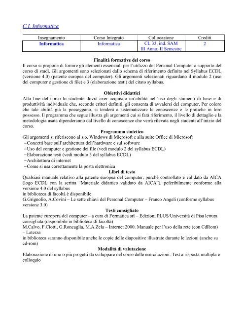 Scienze Motorie Corso di Laurea in - Scienze motorie - UniversitÃ  ...