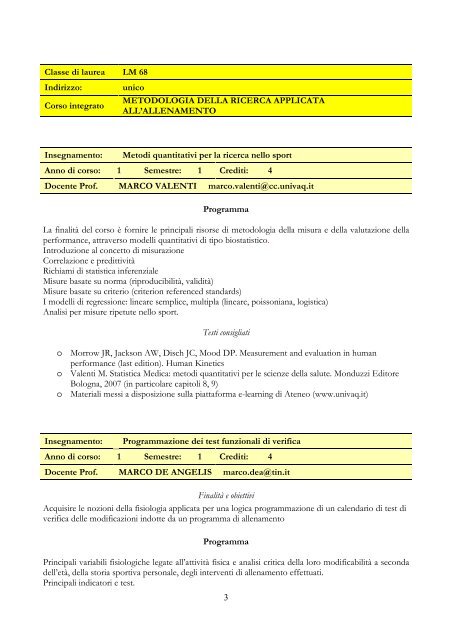 lm68 - Scienze motorie