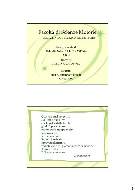 Resilienza - Scienze motorie