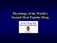 Physiology of the World's Second-Most Popular Drug