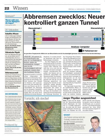 Abbremsen zwecklos: Neuer Radar kontrolliert ... - Scitec-Media