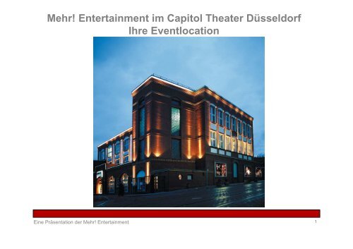 Eventmappe Düsseldorf (Stand 17.05.10) - Capitol Theater