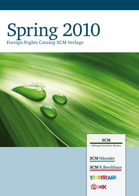Foreign Rights Catalog Scm Verlage Scm Ha Nssler