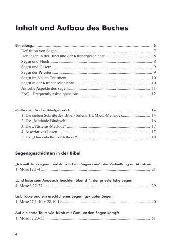 Inhalt und Aufbau des Buches - SCM Shop