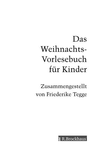 Das Weihnachts- Vorlesebuch fÃ¼r Kinder - Sendbuch.de