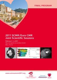 2011 SCmr / Euro Cmr Joint Scientific Sessions - Society of ...