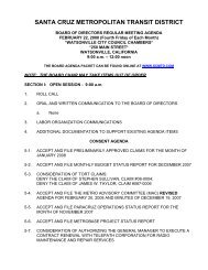 SCMTD Board of Directors Agenda of February 8, 2008 - Santa Cruz ...