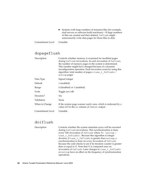 Solaris Tunable Parameters Reference Manual - SCN Research