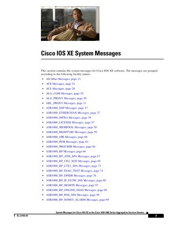 Cisco IOS XE System Messages