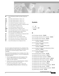 Index of Cisco IOS Commands Symbols ...