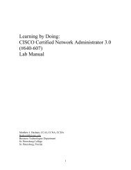 Learning by Doing: CISCO Certified Network ... - SCN Research