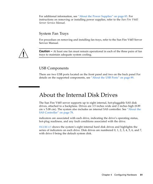 Sun Fire V445 Server Administration Guide - SCN Research