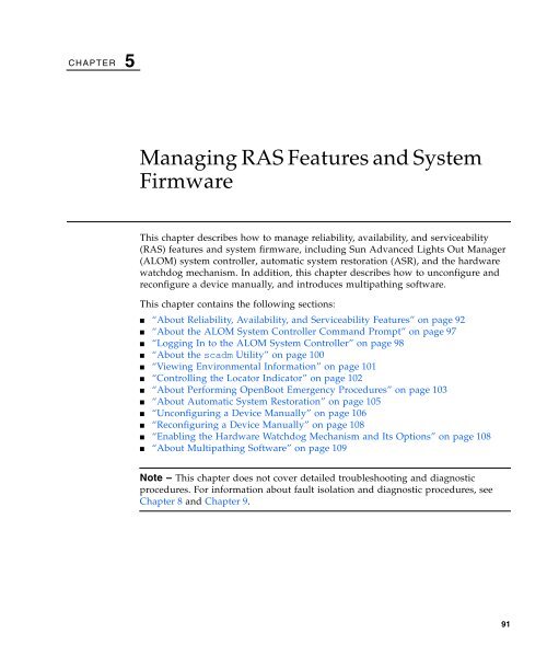 Sun Fire V445 Server Administration Guide - SCN Research