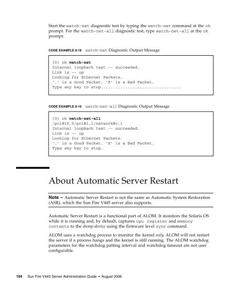 Sun Fire V445 Server Administration Guide - SCN Research