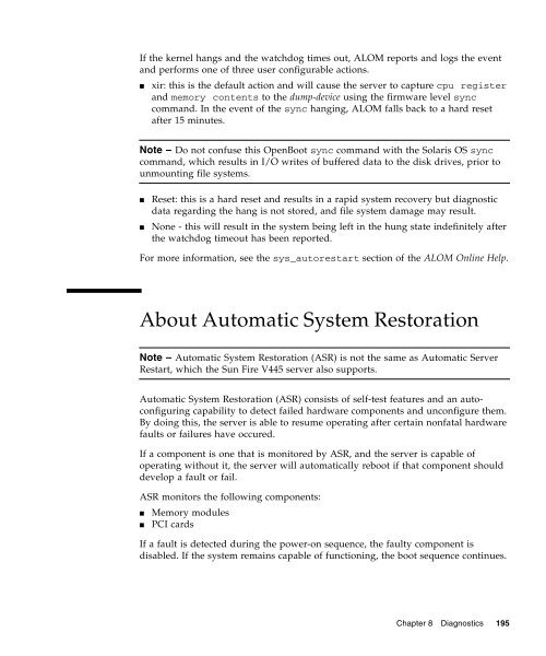 Sun Fire V445 Server Administration Guide - SCN Research