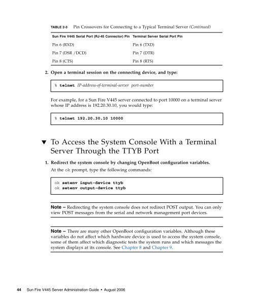 Sun Fire V445 Server Administration Guide - SCN Research