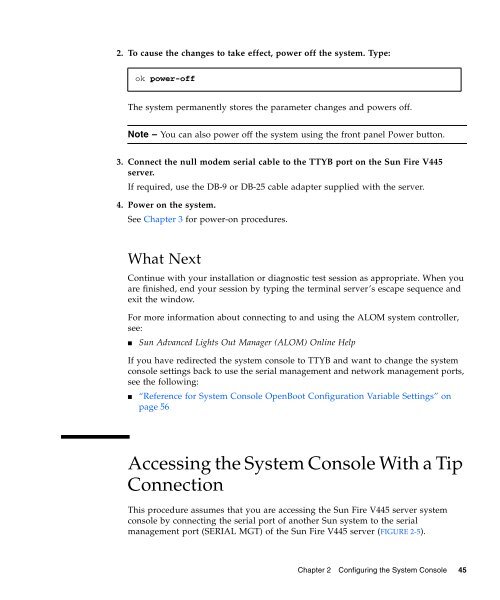 Sun Fire V445 Server Administration Guide - SCN Research