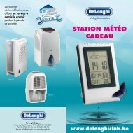 STATION MÉTÉO CADEAU www.delonghiclub.be