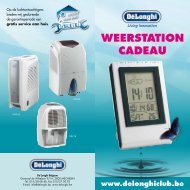 WEERSTATION CADEAU www.delonghiclub.be