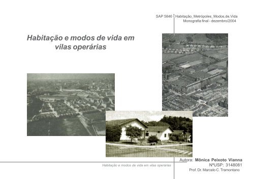 HabitaÃ§Ã£o e modos de vida em vilas operÃ¡rias - Escola de ...