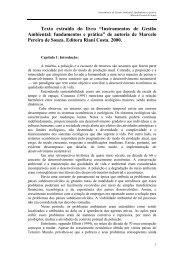 Texto extraÃ­do do livro âInstrumentos de GestÃ£o Ambiental ...