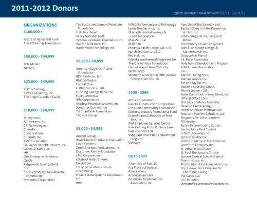 Annual Report 2012 - MercyFirst