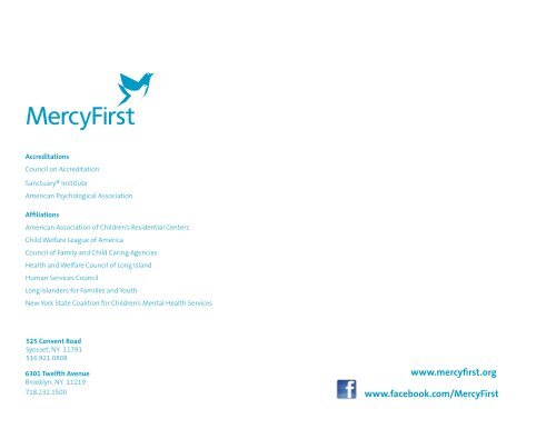 Annual Report 2012 - MercyFirst