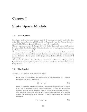 State Space Models