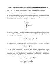 Estimating the Mean of a Poisson Population From