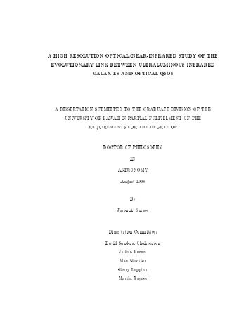 A HIGH RESOLUTION OPTICAL/NEAR ... - Index of - Caltech