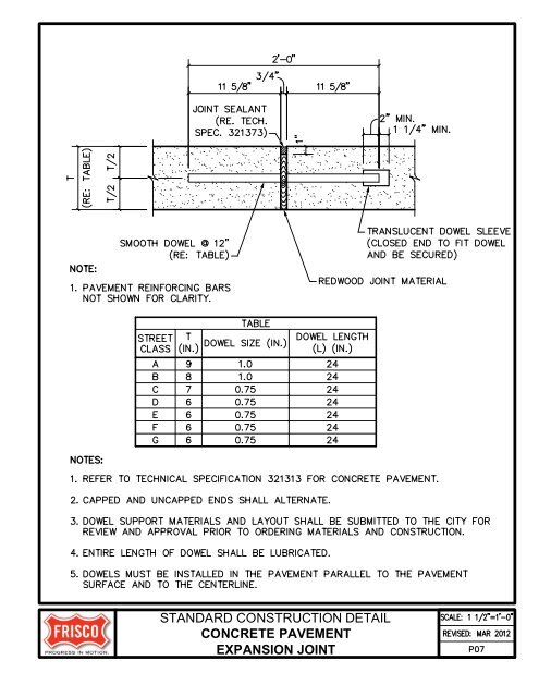 City of Frisco Engineering Standards