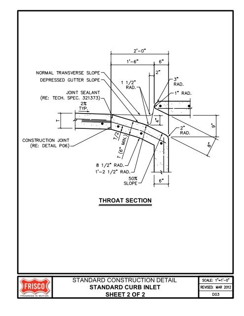 City of Frisco Engineering Standards