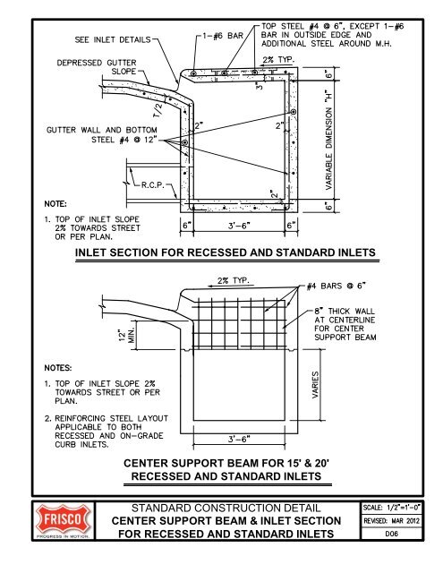 City of Frisco Engineering Standards