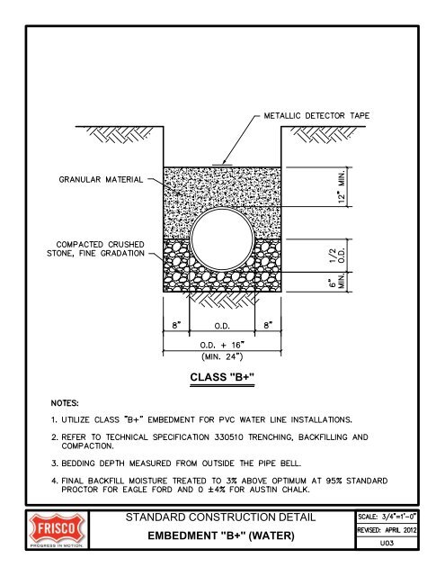 City of Frisco Engineering Standards