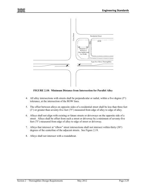 City of Frisco Engineering Standards