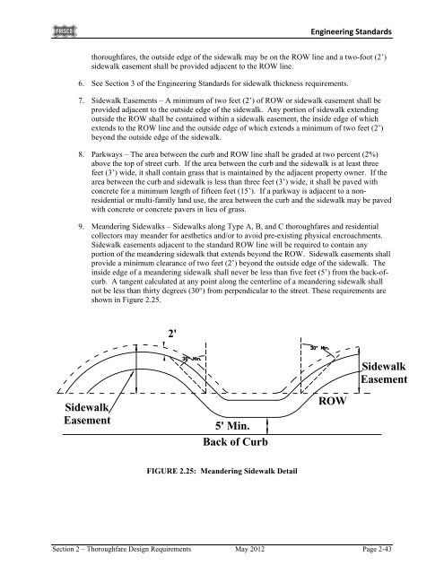 City of Frisco Engineering Standards