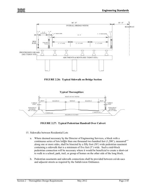 City of Frisco Engineering Standards