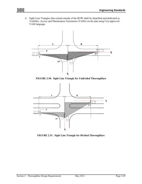 City of Frisco Engineering Standards