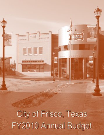 Budget 2010 - City of Frisco