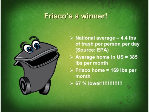 City of Frisco Environmental Services Division