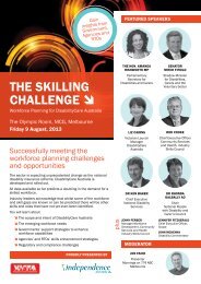 THE SKiLLiNG CHALLENGE - Independence Australia