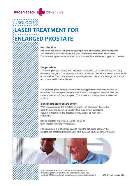 LASER TREATMENT FOR ENLARGED PROSTATE - Quanta System