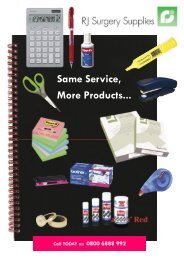 Same Service, More Products... - RJ Surgery Supplies