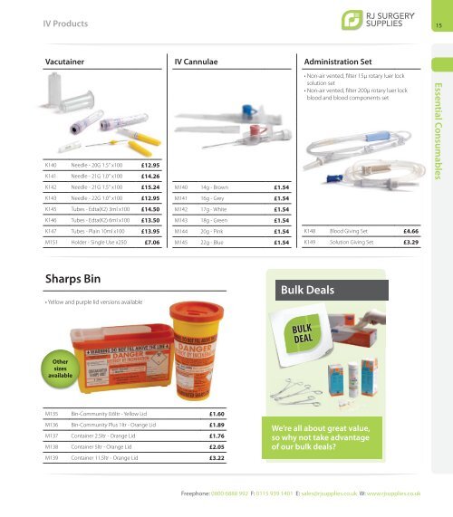 The Full Catalogue - RJ Surgery Supplies