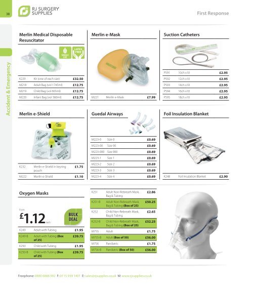 The Full Catalogue - RJ Surgery Supplies