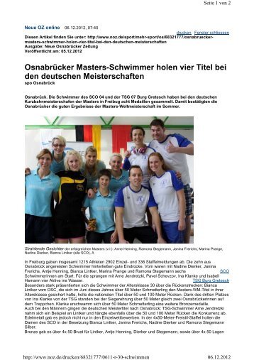 3. Deutsche Kurzbahnmeisterschaften der Masters ... - sco04.de