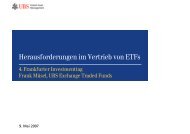 Herausforderungen im Vertrieb von ETFs - Scoach Europa AG