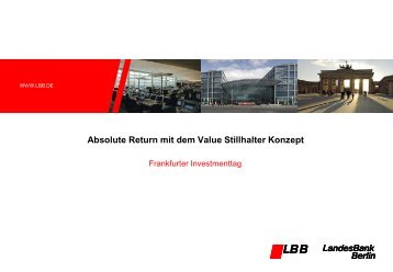 Absolute Return mit dem Value Stillhalter Konzept - Scoach Europa ...